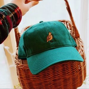 Embroidered Bird Ball Cap